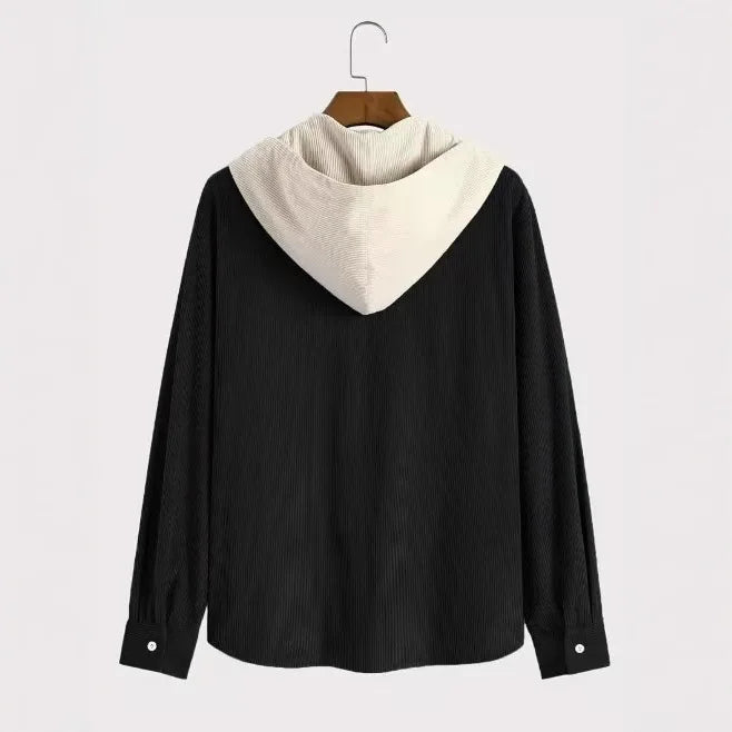 Men's Longsved Hooded Shirt Casual Loose Fit Cool Sensation Polyester Fiber Winter Season Women's Applicable  Shirt
