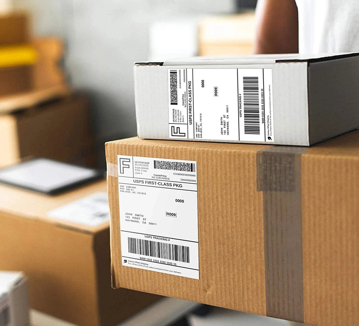 4x6Inch Shipping Labels For Thermal Shipping Label Printer 100/500PCS 100x150mm Thermal Label Paper For Business Express Waybill