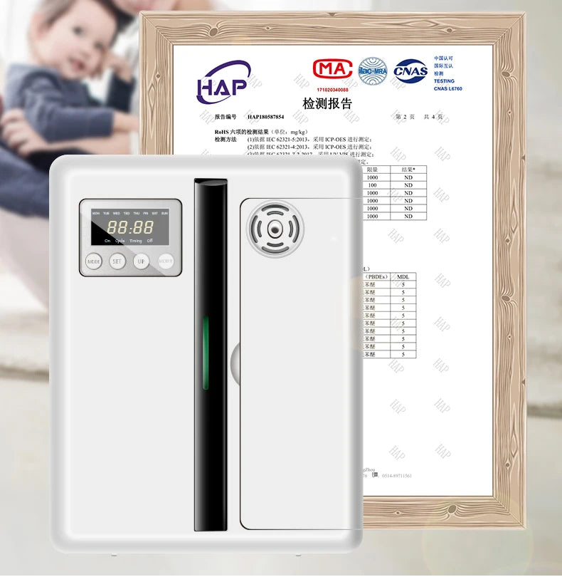 300m³ Aromatherapy Dispenser Hotel Commercial Dispenser Mall Automatic Aroma Essential Oil Diffuser Home Fragrance Air Purifier
