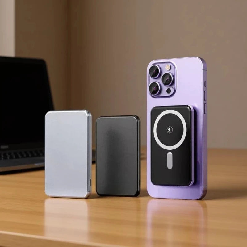 Taepiaai 20000mAh Magnetic Wireless Power Bank Ultra Thin Portable CCC Certified Super Fast Charging Pack for MagSafe for Iphone