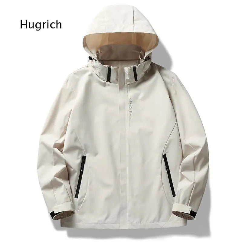 Couple Matching Hooded Jacket Stand Collar Thin Casual Outer Top For Men And Women Suitable For Spring Autumn Outdoor Travel An