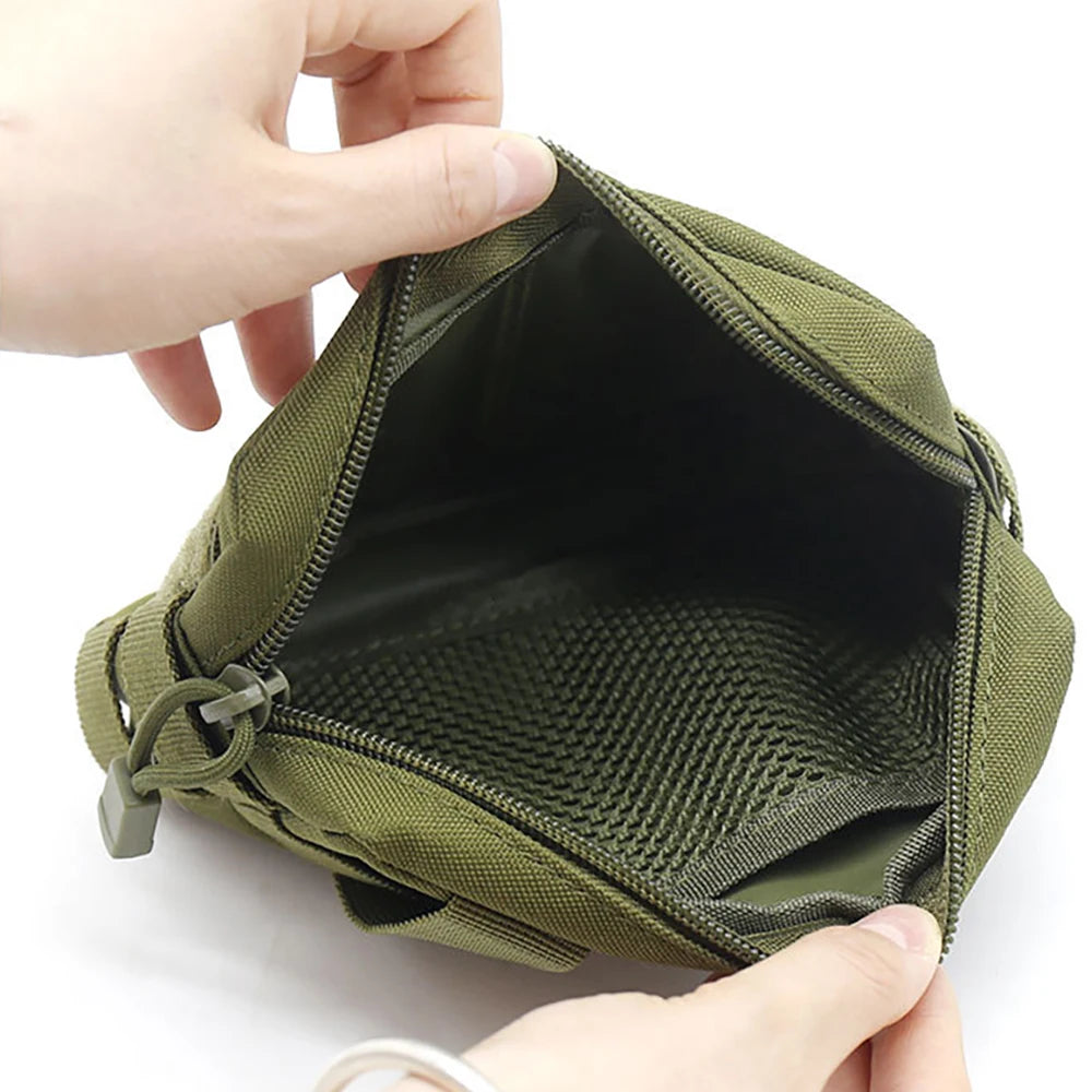 EDC Molle Tactical Pouch Waist Pack Compact Utility Pouches Waist Belt Bag Medical Bags Phone Case Outdoor Hunting Accessories
