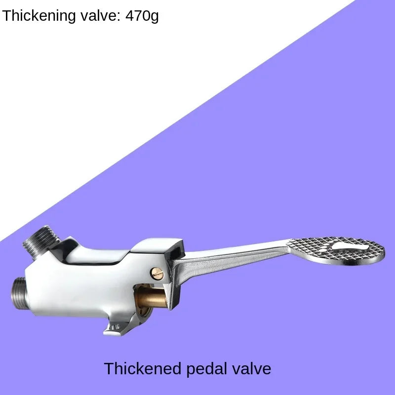 Foot-operated Faucet Brass Hospital Laboratory Food Factory Basin Foot Valve Single Cold Foot Faucet  Kichen  Water Faucet