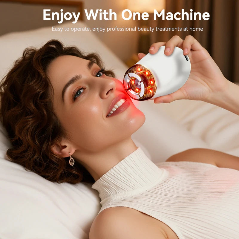 7 In 1 EMS Face Body Sculpting Massager With 3-Level Suction Strength Adjustment Function Used For Face Skin Tightening