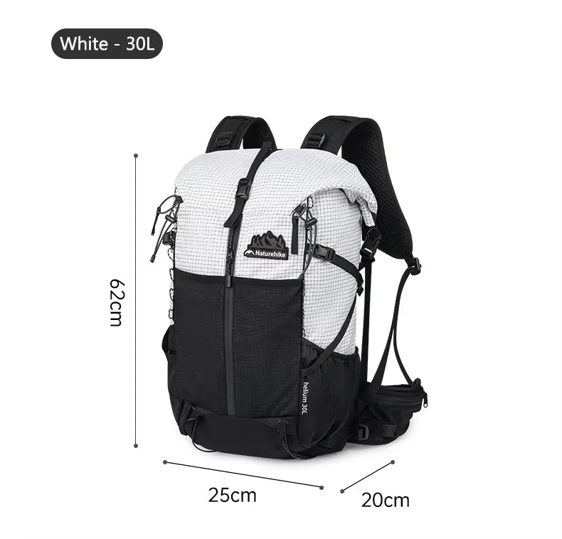 Naturehike Backpack Man Women 25L 30L Large Capacity Shoulder Bag Outdoor Climbing Hiking Portable Lightweight Waterproof Bag