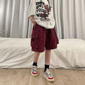Women High Waist Cargo Shorts American Style Streetwear Summer Wide Leg Pants Fashion Female Big Pocket Loose Shorts