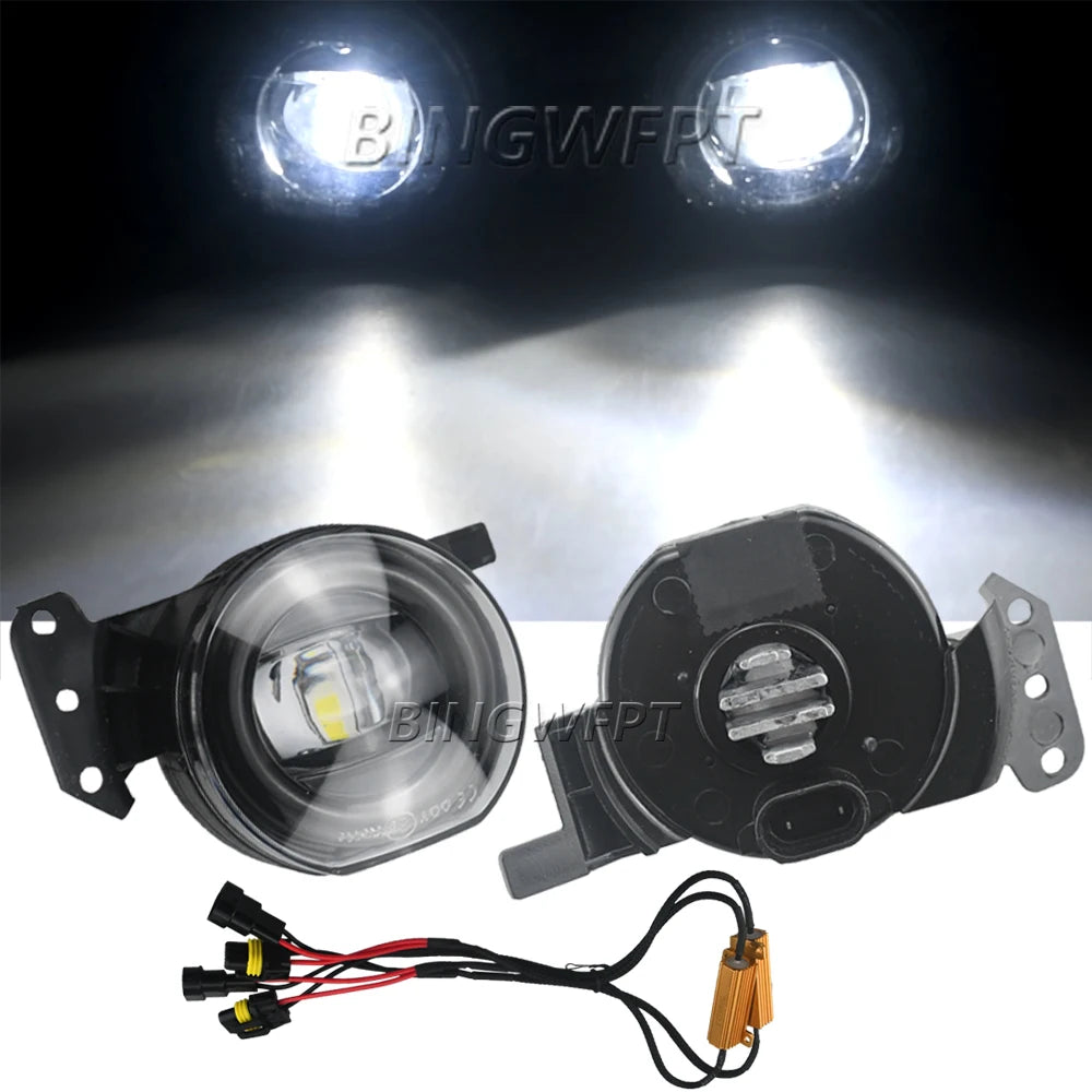 NEW Fog Lights For BMW E60 E90 E63 E46 323i 325i 525i Headlight Headlights Fog Light LED Fog Lamps Lens Foglights Accessories