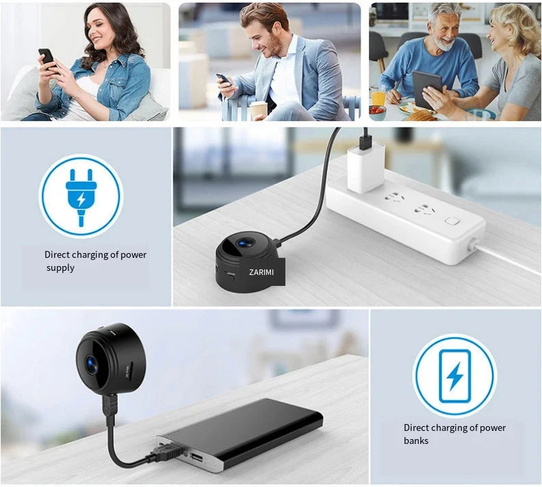 Wireless Wifi Home Security Camera Monitoring Outdoor Mini Recorder - Remote Surveillance Camera for Home Safety