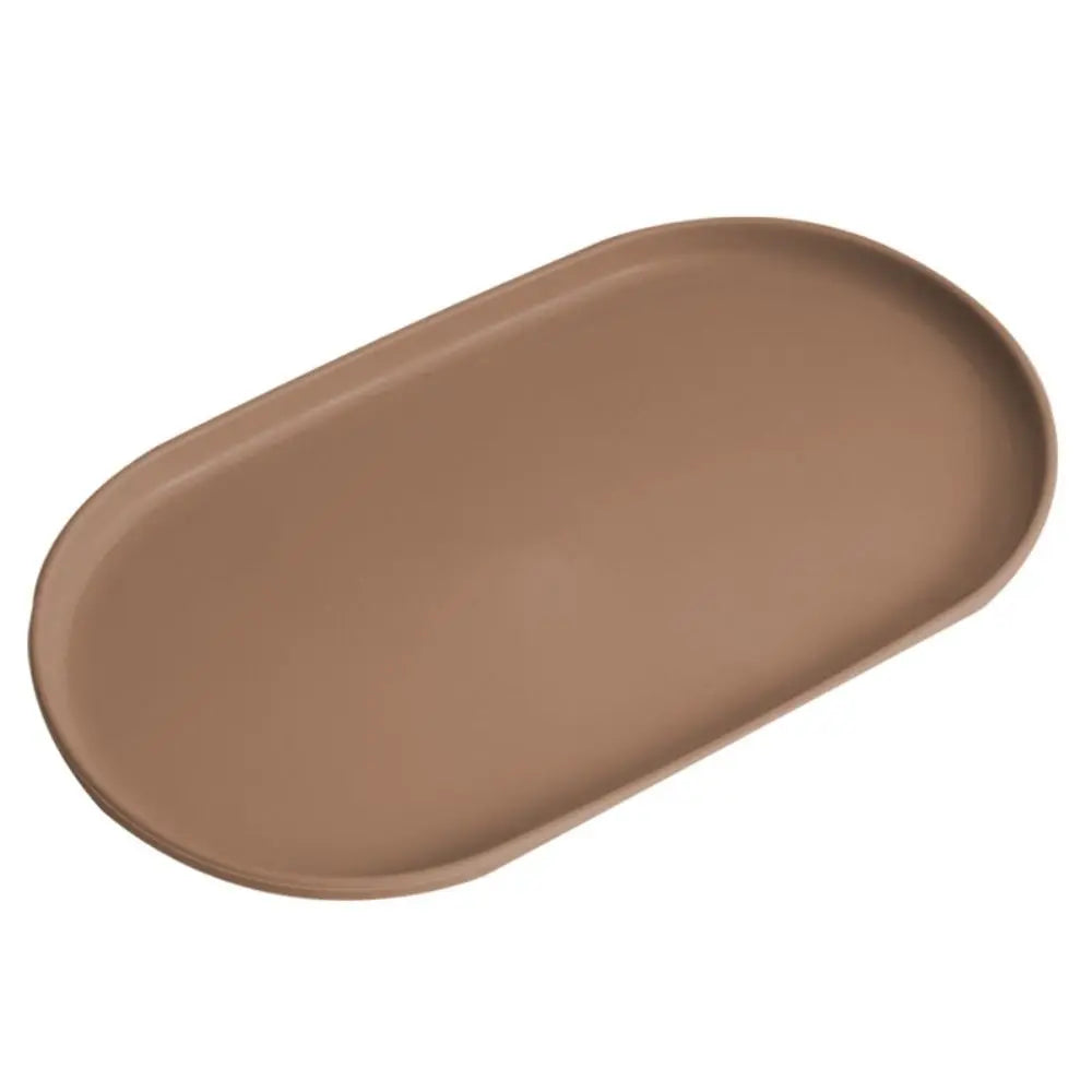 Kitchen Organizer Plastic Dessert Tray Stackable Oval Serving Tray Multi-Function Creative Dish Plate Home