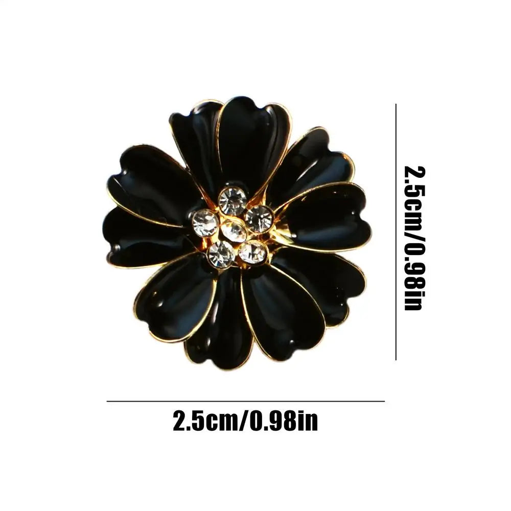 Petal rhinestone cufflinks Button Covers Flower Shaped Button Cover Cufflinks for Women for Sewing Jeans Dress Fabric Blouse