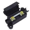 Universal Automotive Car Air Conditioning 1 Way Fuse Box Small Fork Bolt Fuse Holder 60V 36V 24V 12V Fuse Base 100A Black ANS-H2