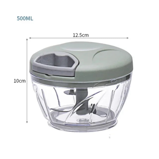 900/500ML Garlic Chopper Manual Garlic Press Food Vegetables Cutter Meat Grinders Kitchen Gadgets Hand Mincer Garlic Masher