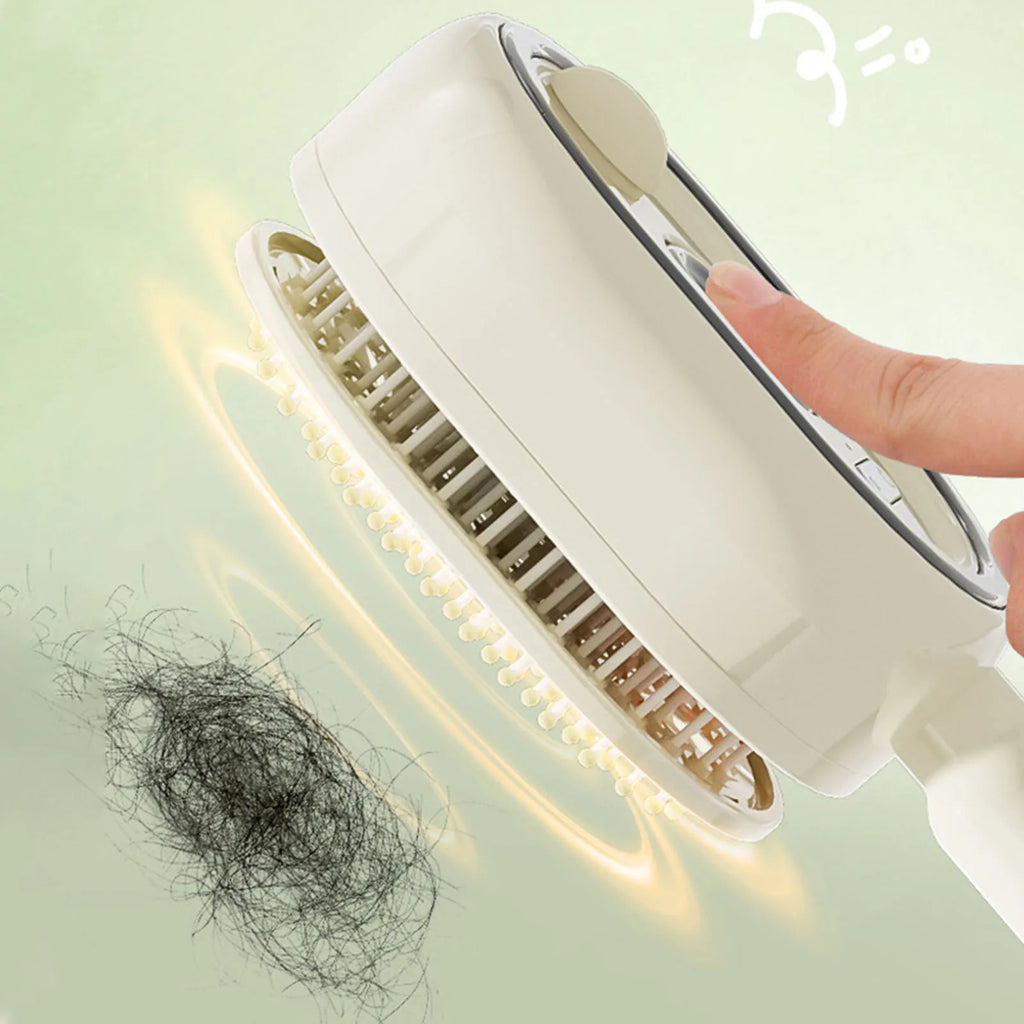 Electric Steam Brush with Water Spray Wet Electrics Hairbrush USB-C Charging for Detangling Smoothing Styling & Frizz Control