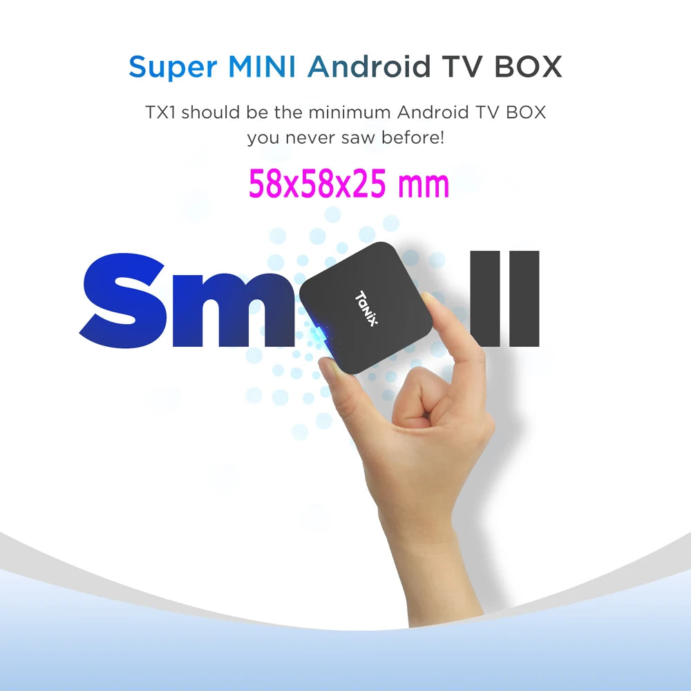 4PCS 2PCS 1PC TANIX TX1 Allwinner H313 Android 10.0 Quad Core 4K Video Mini Media Player 2.4G Wifi Smart TV Box