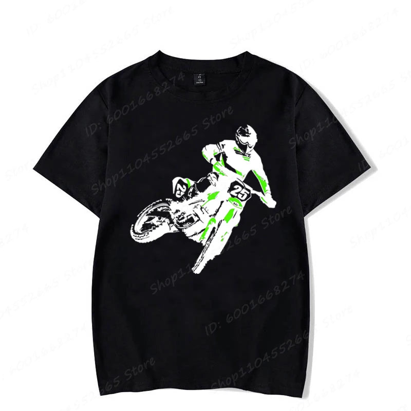 1N23456 Motorcycle Speed Graphic Print T-Shirts Summer Men's T Shirt Clothing Streetwear Short Sleeve Funny Motorcycle Shirts