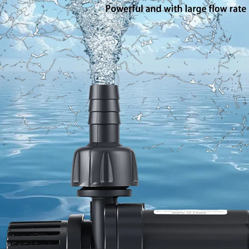 Ultra Quiet Water Pump Mini DC12V Brushless Motor Submersible Aquarium Water Pump Adapter Pond Fountain for Fish Tank Garden