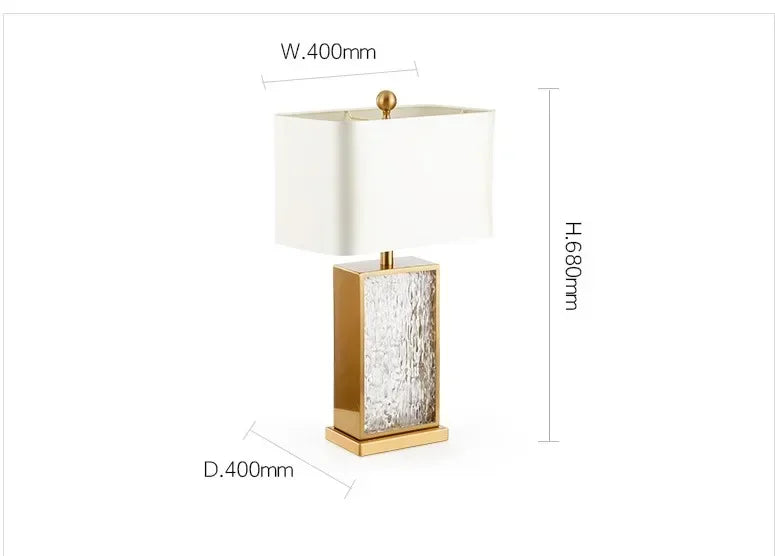 Modern Table Lamps Silk Fabric Lampshade Bedroom Bedside Lamp Ambient Light Modern  Simple Desktop Decoration