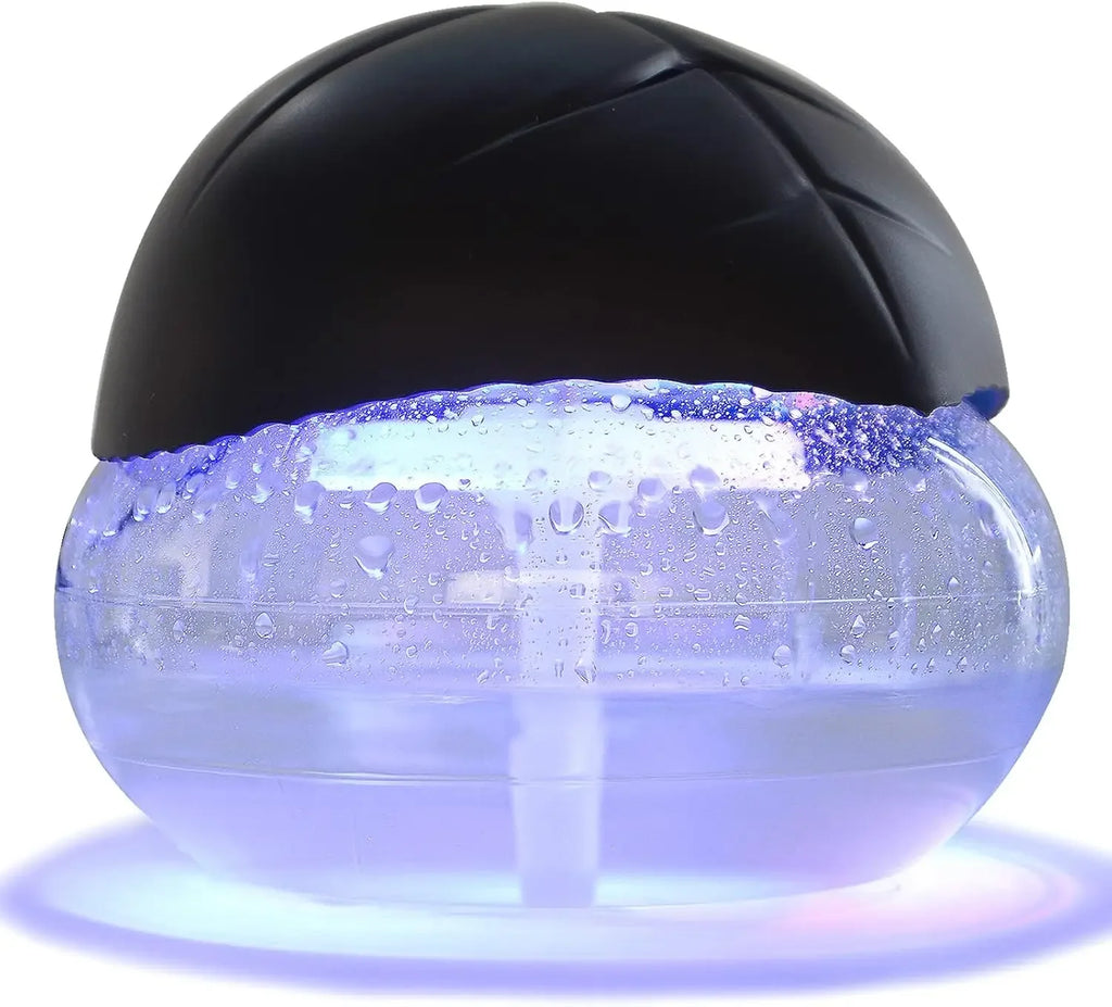 AC220V Water-Based Purifier Air Washer, Air Revitalizer & Freshener, Air Fresher with 7 LED Color for Rooms (Black)
