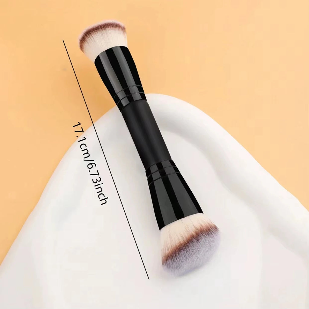 Facial Makeup Brush, a Portable Double-Headed Multi-Functional Makeup Brush, Contour Brush, Loose Powder Brush, Blush Brush
