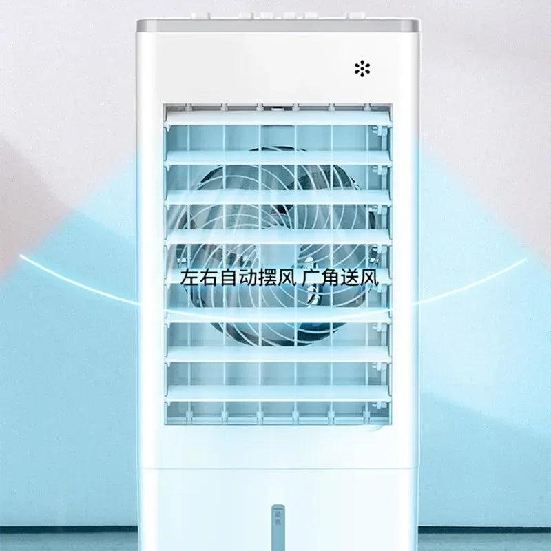 Small Air Conditioning Fan: Air Cooler. Single Cooler Fan. Mobile Air Conditioning Fan. Ventilateur Portable.