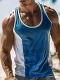 Summer Daily Urban Casual Men's Tank Top Fitness Exercise Breathable Men's Tank Top Outdoor Street Fashion Men's Tank Top