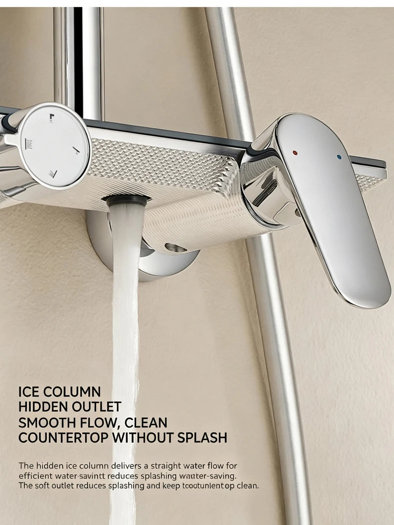 Modern Various Bathroom Shower Set Wall Mounted Aluminum Rainfall Shower Faucet Set Bathtub Showers Full Kit