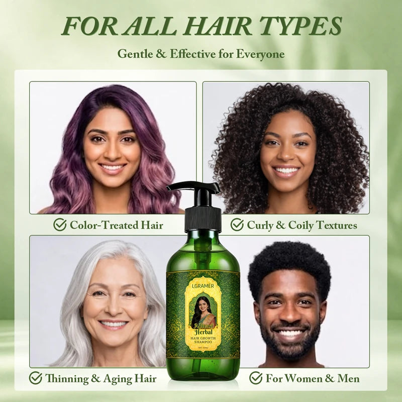 Shampoo Anti-Hair Loss & Hair Regrowth Strengthens Hair Controls Oil Refreshes Adds Volume Scalp Care Products for Family 300ml