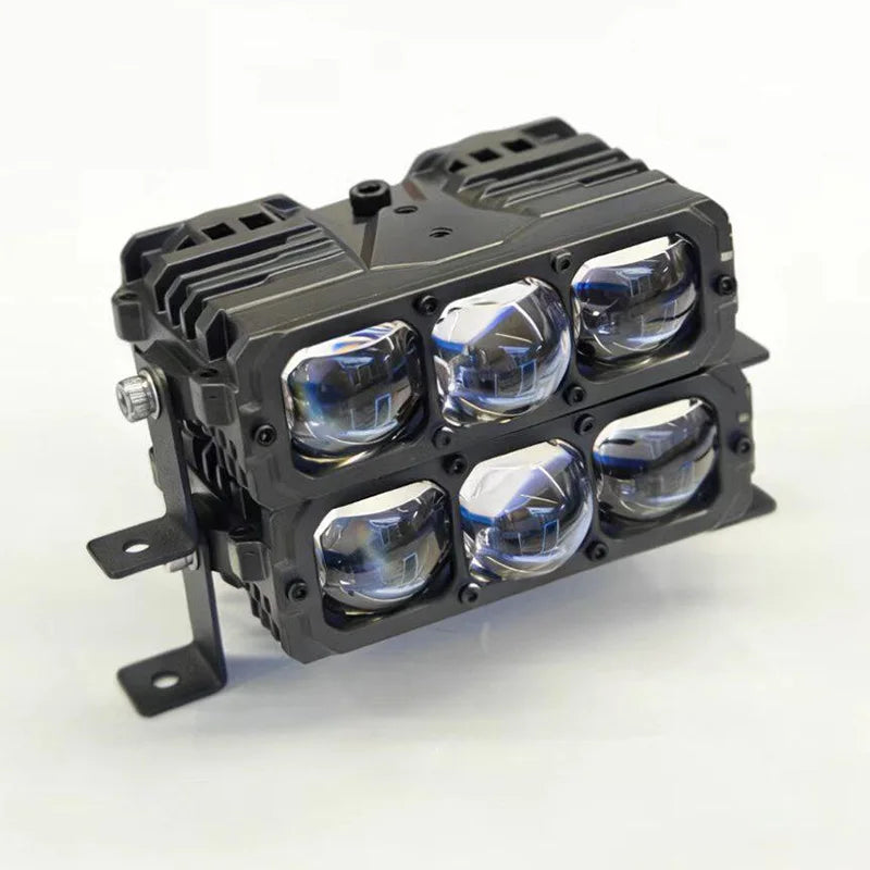 New Universal Auxiliary SpotLight Car Work Lights 3Lens Projector Grille Light Driving Light For Truck/Offroad/UTV/ATV 12/24V