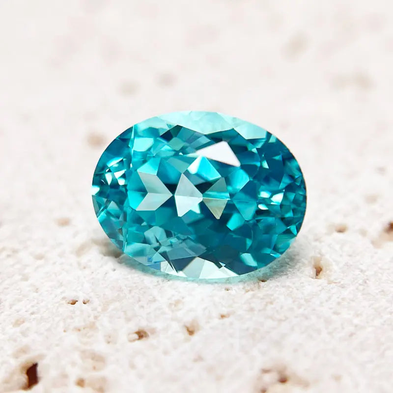 Paraiba Natural Color Oval Shape VVS1 Laboratory Diamond for DIY Jewelry Making Materials with Certificate Wholesale Price