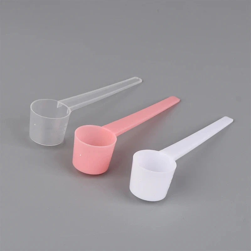 10Pcs 5g Home Kitchen Gadgets DIY Plastic Measuring Spoon Measuring Spoons Coffee Protein Milk Powder Scoop