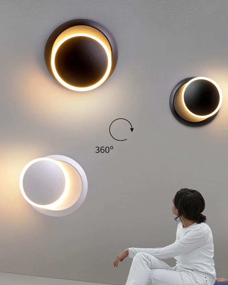 Indoor Lamp Body Touch Switch LED Wall Lamps Bedroom 360° Rotatable LED Wall Lights for Bedside Wall Sconce Lighting Fixtures