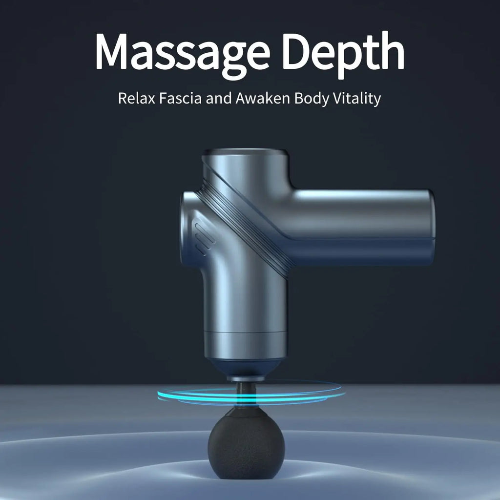 LEERCON Mini Muscle Massage Gun Deep Tissue, Silent Brushless Motor and Portable Massage Gun with 4 Interchangeable Heads for Deep Muscle Relief and Relaxation, Dropshipping Relax Gift for Women Men