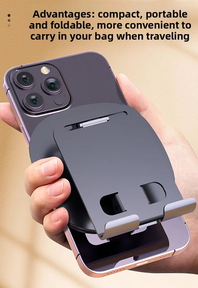 360° Rotation Portable Tablet Holder For iPad iPhone 15 Xiaomi Folding Lazy Desktop Live Mobile Phone Stand Mount Bracket