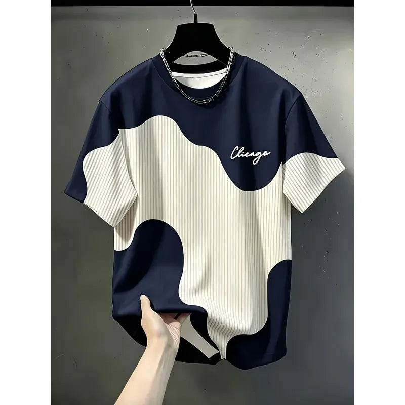 3D Printed 2026 Summer Men T Shirt European Style Soft Breathable Round Neck Casual Sports Outdoor Tee Top Fashion New