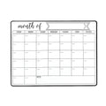 Portable Magnetic Dry Erase Calendar Easy Clean Reusable Monthly Planner Wall Mount Fridge Message Board Classroom Use