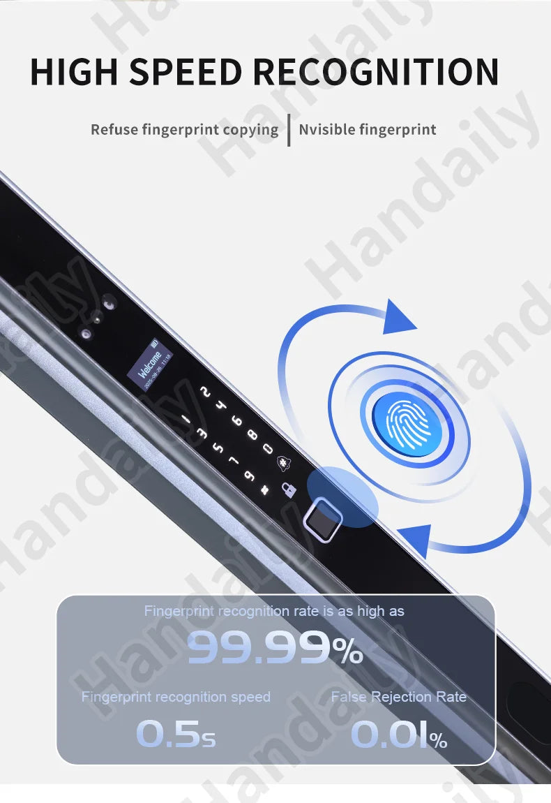 IP 67 Waterproof Smart Door Lock Palm Biometric Tuya WIFI 3D Face Recognition Cerradura Intelligent Video Rfid Digital Lock