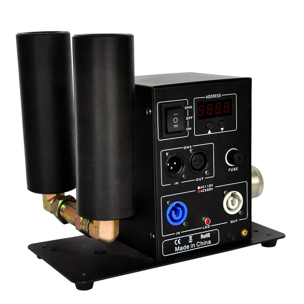 Dual-tube LCD CO2 Air Column Machine Remote Control 6m High Pressure Pipe Stage Effect Device