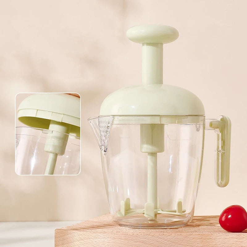 Egg Beater Hand Mixer Semi-Automatic Egg Whisk Milk Frother Handheld Manual Press-type To Beat Egg Whites Baking Tool