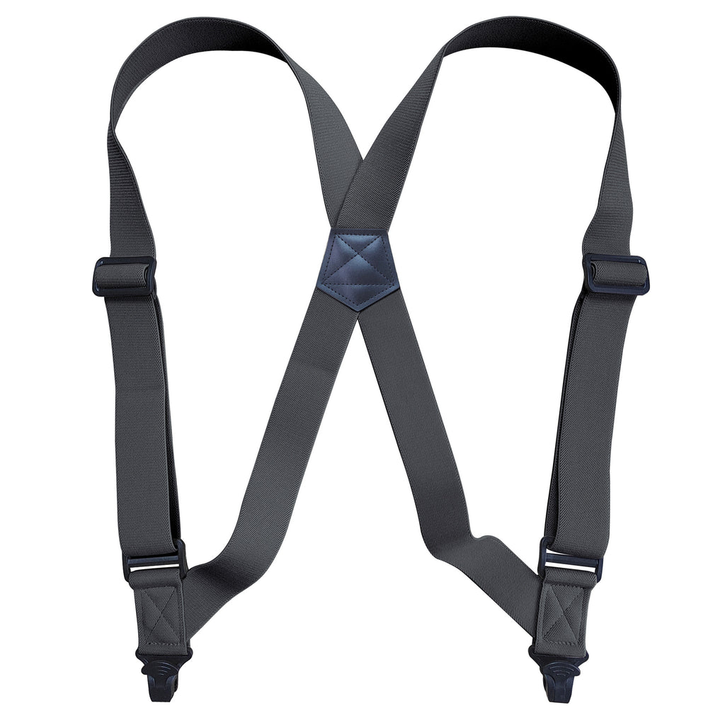 Suspenders for Men Work 3.8cm Wide 2 Plastic Clips Heavy Duty Big and Tall Trucker Suspenders Adjustable Elastic Trouser Braces