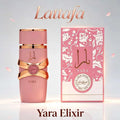 Lattafa Yara Elixir Eau De Parfum Spray 100ml, Long Lasting Sweet Fruity Floral Vanilla Musk Fragrance, Luxury Pink Gold Bottle Arabian Perfume for Daily Occasion Gift Collection