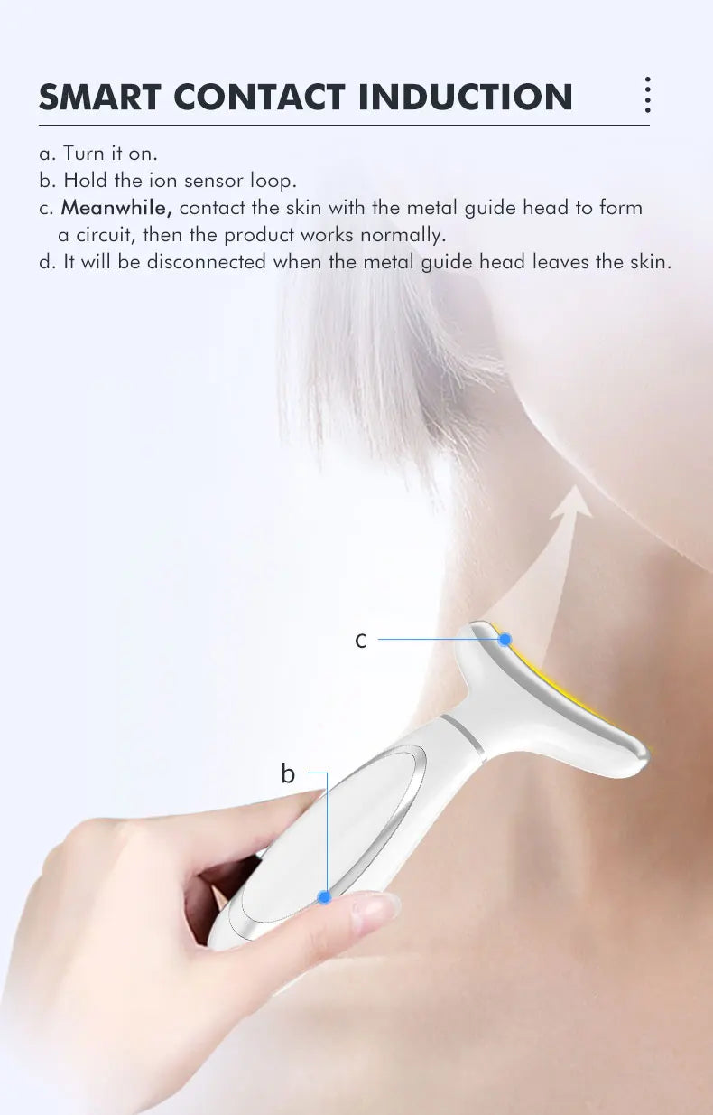 Hot Cold Neck Face Beauty Device Facial Lifting Machine Face Massager Reduce Double Chin Face Sculpting Skin Care Beauty Tools