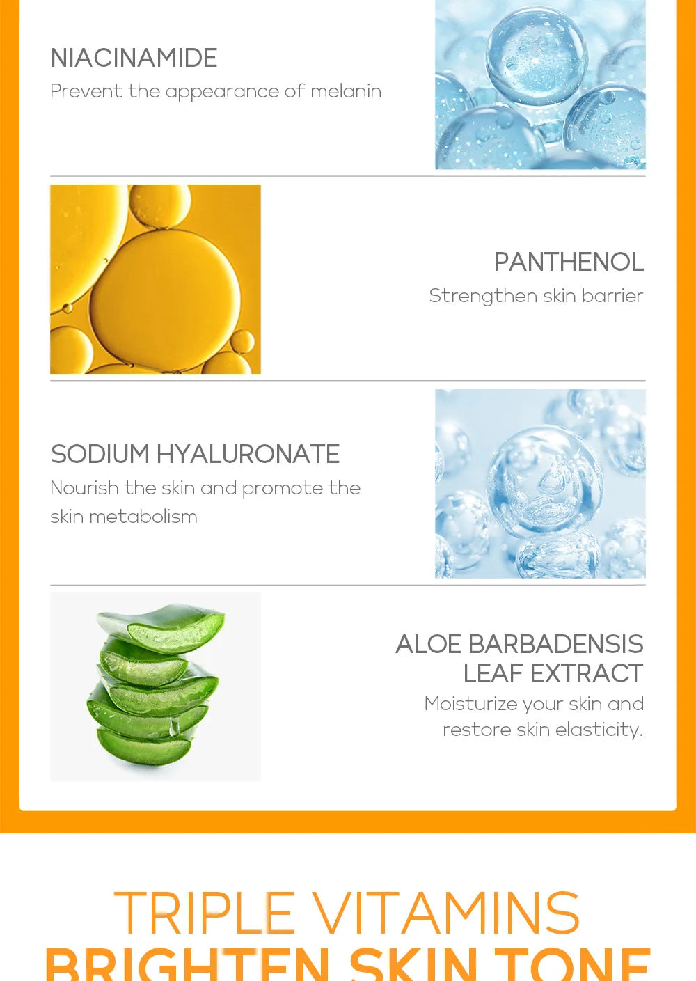 17ml Vitamin C Serum Moisturizing Nourish Skin VC Hyaluronic Acid Face Essence Shrink Pore Face Serum Skin Care Products
