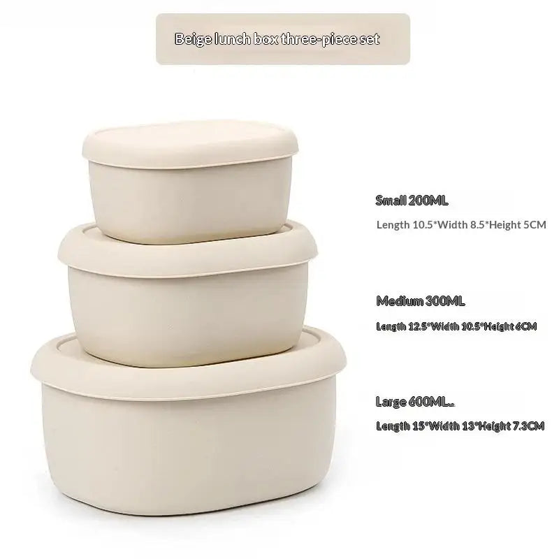 1/3Pcs New Food Grade Silicone Lunch Box With Lid Leak Proof 200 300 600ML Microwave Safe Food Container For Picnic
