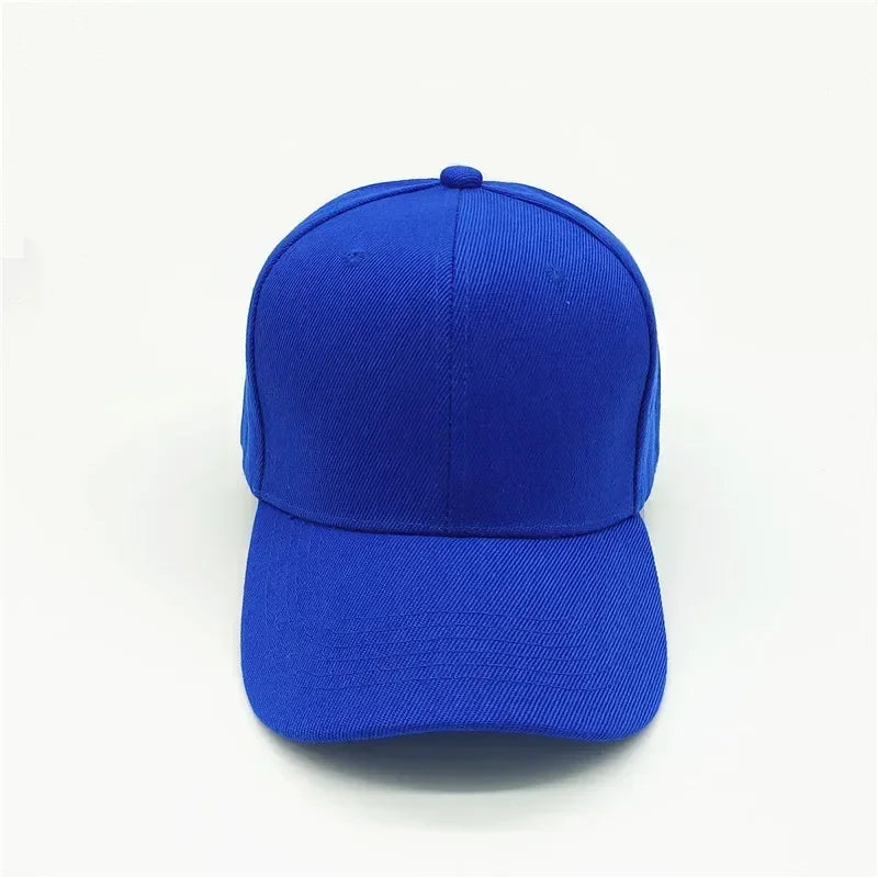 Adult solid acrylic baseball cap Curved visor hats Men women casual plain trucker cap Adjustable sun hats casquette  Dad hats