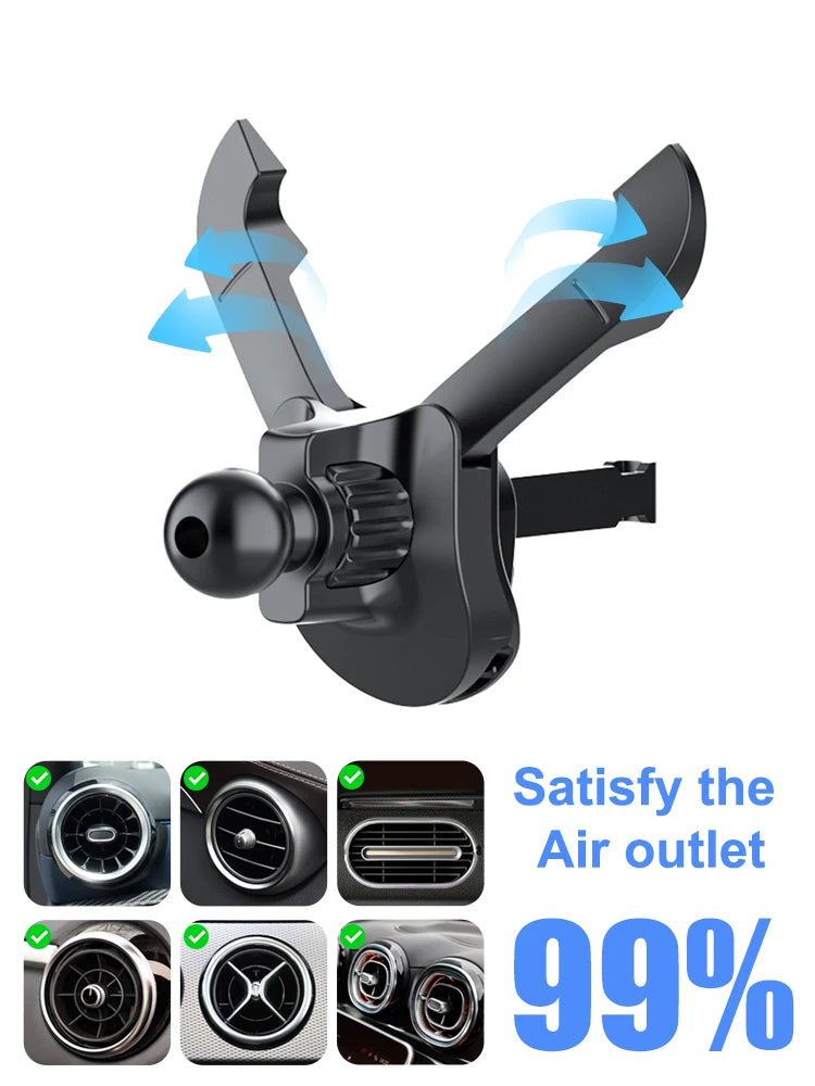 Universal Air Vent Clip for Car Mount, for Most Car Phone Holder & Wireless Car Charger (Joint Ball Diameter 0.67 In/17mm)
