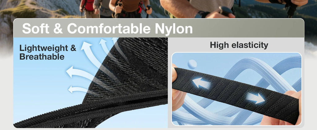 Replacement Nylon Bicep Bands for Whoop 5.0 Health,Fitness Activity Tracker Arm & Ankle Fitness Sport Strap for Whoop 5.0