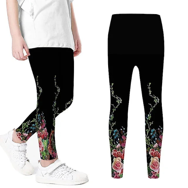 Children's Clothing LaceLeggings Personal Fashion Printing Pants