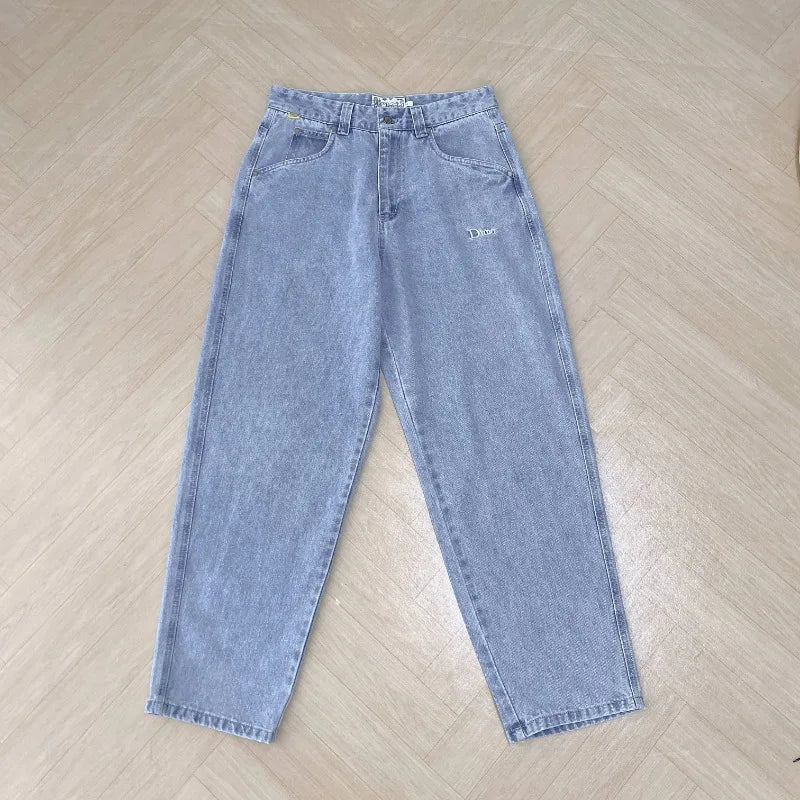 2025 Dime Jeans for Men Dime Skate Baggy Jeans Embroidery Denim Simple Dime Pants Women Jeans Mujer Hot Traf Men Jean