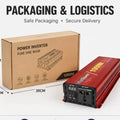 Pure Sine Wave Inverter 1000W 12V/24V To 110V220V Power Converter LCD Display
