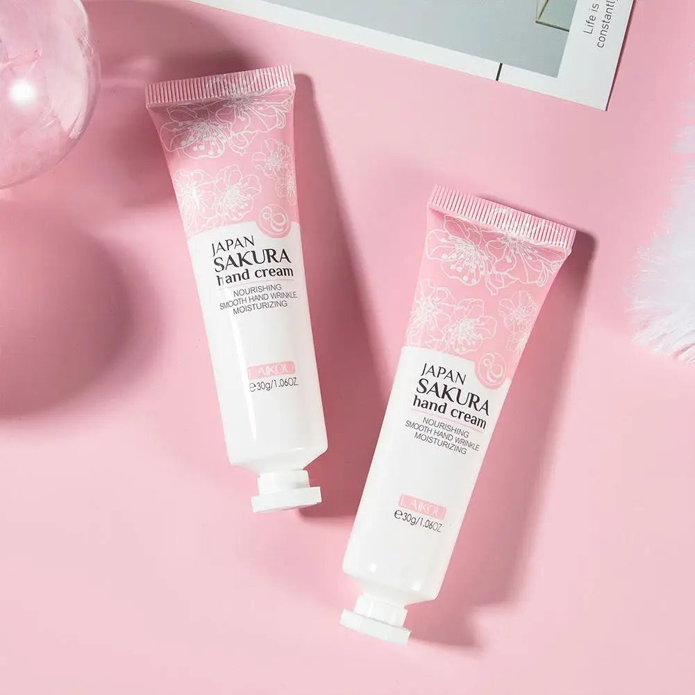 Sakura Hand Cream Whitening Wrinkle Removal Anti-crack Moisturizing Skin Care Cracked Repair Products Repair Hand Gream